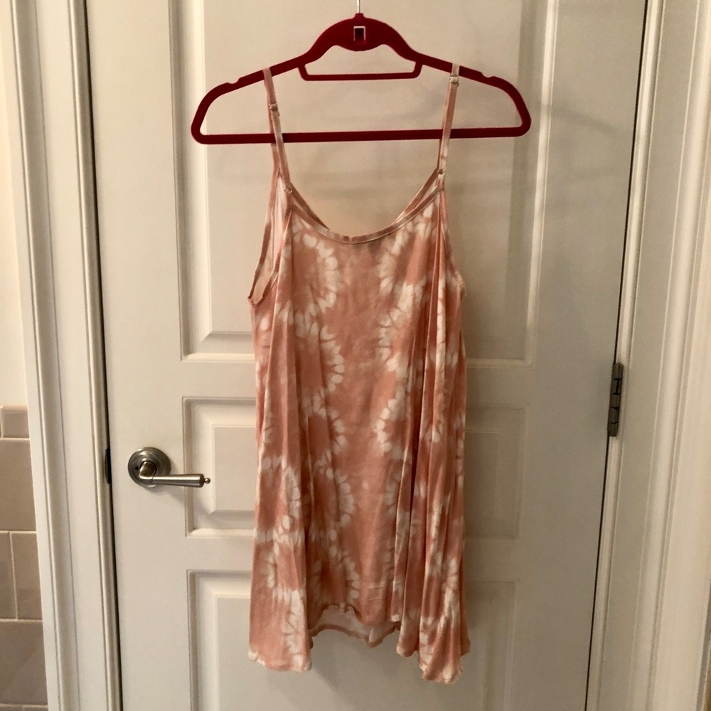 Don't Ask Why Light Pink Tie Dye Dress - Picture 5 of 7